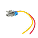 Колодка фонаря освещения номерного знака в платформе жгута по раме Газель Бизнес Некст с проводами 015996