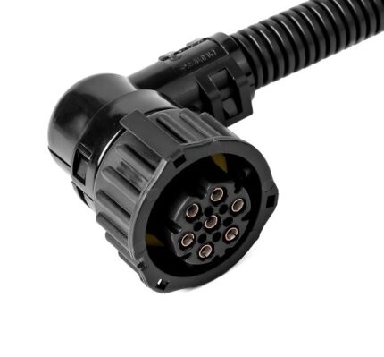 Колодка БАЙОНЕТ угловая 3302 с 7 контактами в гофре (для фонарей ФП7442/ФП7452-3716) 018753 00-56952 081442К 95100В