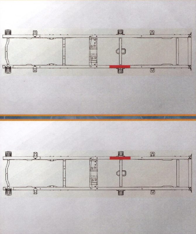 Усилитель рамы Газель №3 переднего кронштейна задней рессоры левый + правый (4мм) АЗГ-Деталь 019643+019644