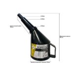 Воронка для топлива с сеткой "Lux" (черный) 022693