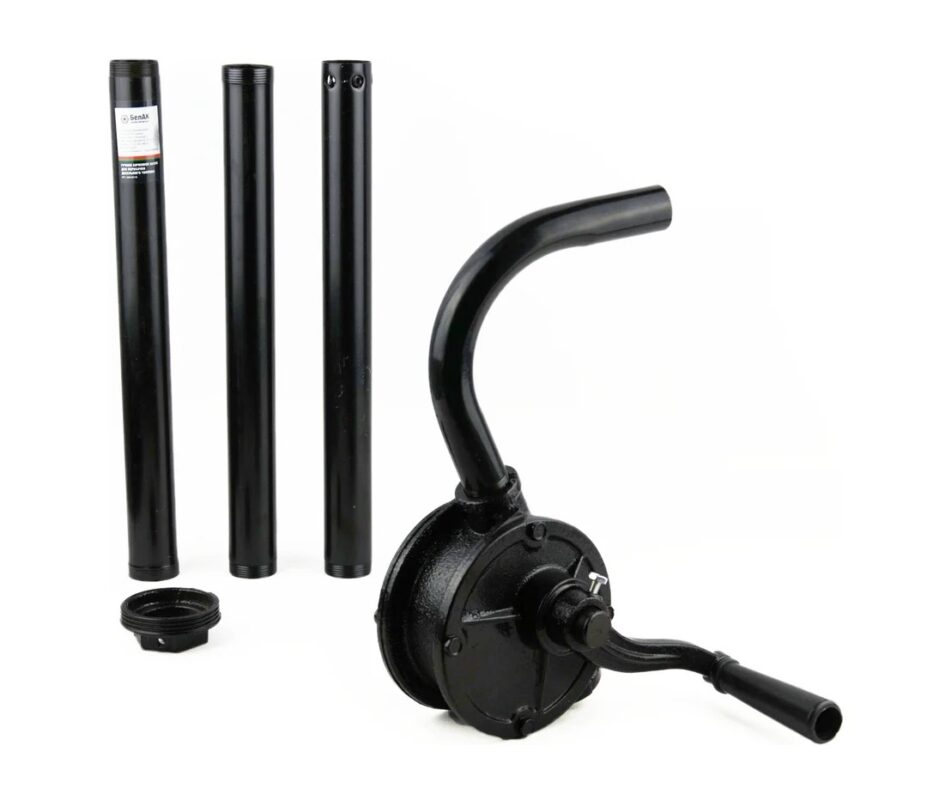 Насос перекачки топлива бочковой ручной роторный "Гефест" (метал.сплав) (017773)