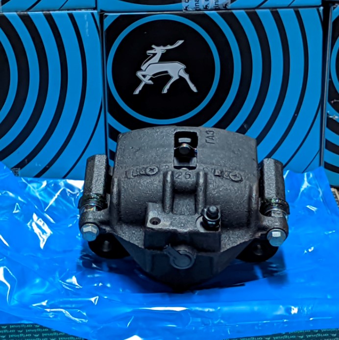 Суппорт тормозной ГАЗель, Соболь ЛЕВЫЙ с колодками Оригинал (00008391) 00001674А