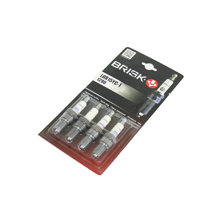 9c39258818e991a158e78cdc0f7ac8c3.jpg Свеча (4 шт.) BRISK дв. УМЗ-4216 ЕВРО-3 (1.0) D-LOR15YC-1